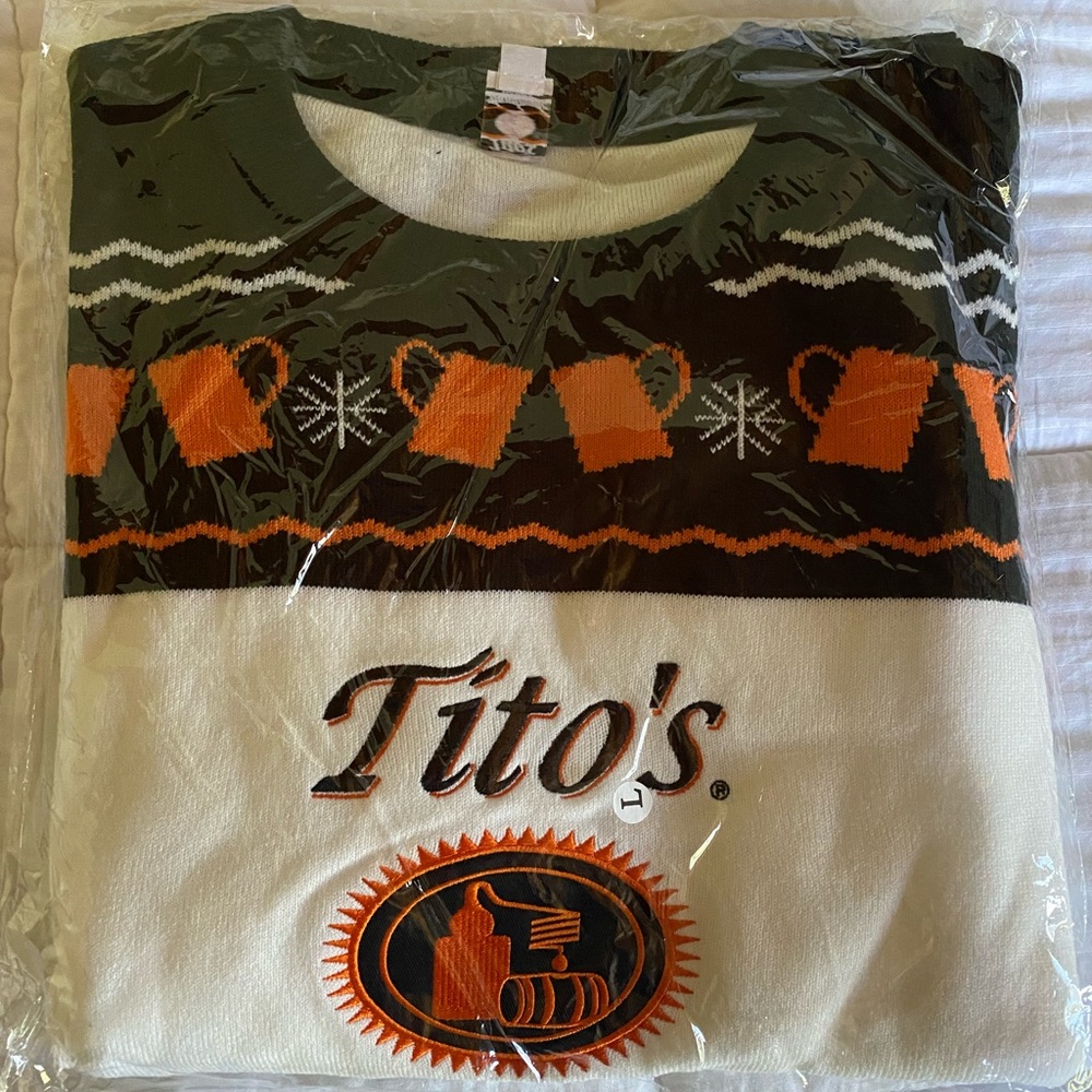 MENS Tito’s ugly Christmas sweater